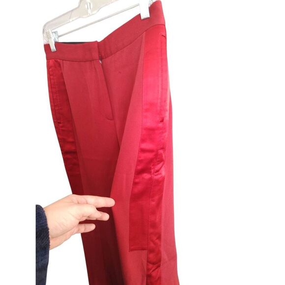 Burberry Women’s 6 Carmine Red Jacinda Ankle Length Pants Trousers Italy $1200 - Picture 7 of 16